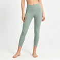 thumbnail image 2 of Aboser Capri Yoga Leggings for Women Tummy Control High Waist Tights Plus Size Lightweight Capris Soft Modal Leggings Slim Leg Tight Pants, 2 of 7