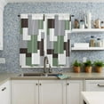 thumbnail image 3 of Green Modern Geometric Mid Century Curtain Home ration Living Room Short Curtains Window Treatments For Kitchen Bedroom, 3 of 5