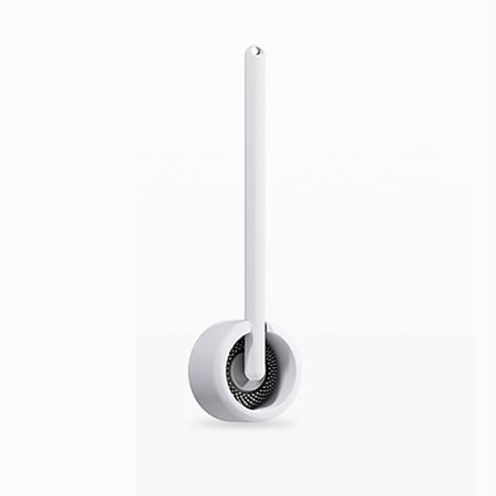New 360° Cleaning No Dead Angle Storage Base Long Handle Silicone No Punching Rotatable Brush Head Toilet Brush 3
