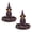 2pcs, variant on KGJQ Meditating Witch Jewelry Tray, Vintage Gothic Resin Decorative Storage Dish, Mysterious Zen Witch Desktop Organizer for Keys Trinkets