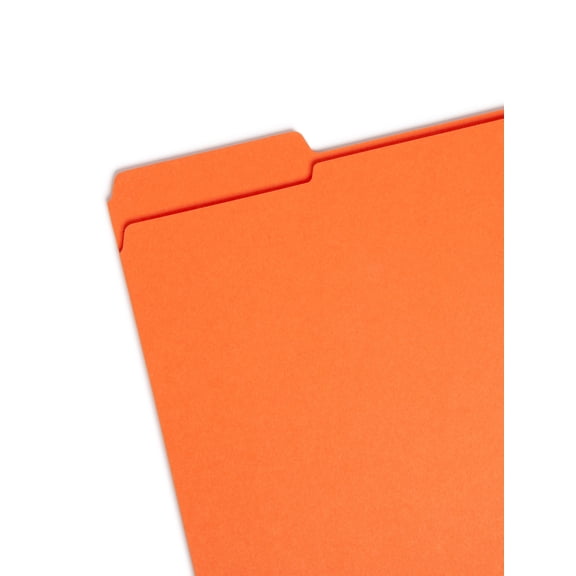 Smead File Folders, Reinforced 1/3-Cut Tab, Letter Size, Assorted Colors, Box of 100
