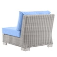thumbnail image 5 of Lounge Chair, Rattan, Wicker, Light Grey Gray Light Blue, Modern Contemporary Urban Design, Outdoor Patio Balcony Cafe Bistro Garden Furniture Hotel Hospitality, 5 of 7