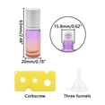 thumbnail image 4 of Rolling Glass Bottle for Essential Oil 17pcs 5ml Colorful Roller Bottles with Stainless Steel Roller Balls &Funnels Reusable Bottle, Perfect for Travel,Carrying outside(Purple Orange Gradient), 4 of 5