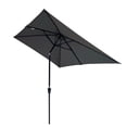 thumbnail image 5 of Patio Umbrella with Solar LED Lights, 10 x 6.5FT Rectangular Outdoor Umbrella Canopy, 40+ UV Protection, Water Resistant, Anthracite, 5 of 7