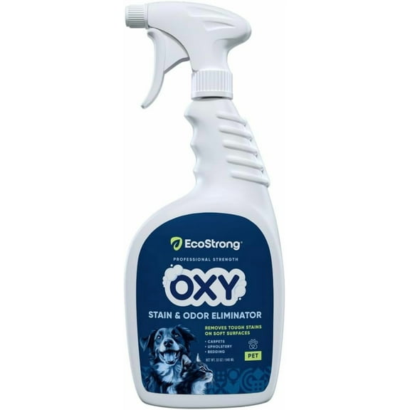 Oxy Pet Carpet Cleaner Spray | Pet Stain Remover for Pet Urine, Cat Pee, Dog Poop | Deep Spot Treating Action on Carpeting, Upholstery, Laundry, Pet Beds & More (32 Fl Oz)