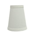 thumbnail image 3 of Aspen Creative 32652-6 Small Hardback Empire Shape Chandelier Clip-On Lamp Shade Set (6 Pack), Transitional Design in White, 4" bottom width (2 1/2" x 4" x 5"), 3 of 7
