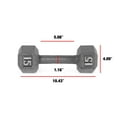 thumbnail image 2 of CAP Barbell Cast Iron Dumbbell Weights, 15 Lbs., Pair, 2 of 4
