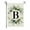 B, variant on XIAOLE Garden Flag Spring Summer Floral Flag Monogram Letter Family Last Name 11.8x17.8 Inch,Double Sided Yard Flag,For Outside Hanging Plants Artificial Camper Initial Decor,
