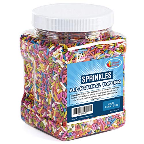 Natural Sprinkles Rainbow Rainbow Sprinkles with No Artificial Colors