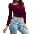 thumbnail image 1 of Hauts Décontractés Mode Confortables pour Femmes Col en V Floral Manches Courtes Blouse, 1 of 5