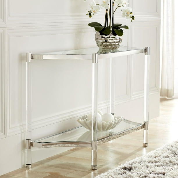 Universal Lighting And Decor Erica 48, Lucite Console Table
