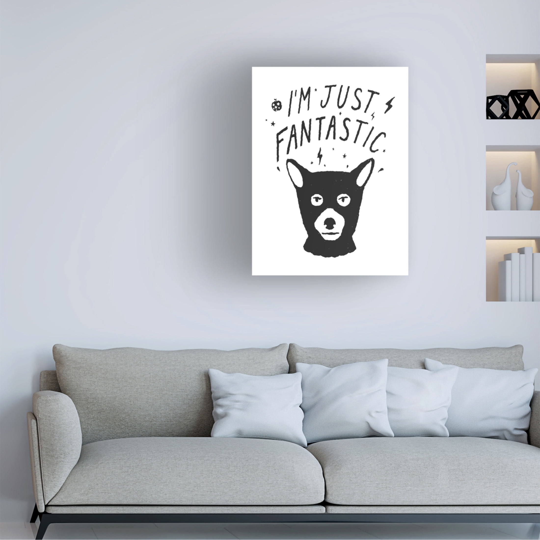 Trademark Fine Art Florent Bodart Im Just Fantastic Canvas Wall Art