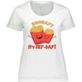 thumbnail image 3 of Inktastic Hooray It's Fry-day with Cute Fries Women's Plus Size T-Shirt, 3 of 5