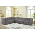 thumbnail image 3 of Meridian Furniture Relax Grey Velvet Modular Sectional, 3 of 13