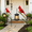 2 pcs A8, variant on Cardinal Solar LED Light Decor, Redbird Art Metal Staker Lamp Figurine Decoration, Outdoor Waterproof Garden Lantern that Feels Full of Life, Gifts for Mom Grandma Women 2 pcs