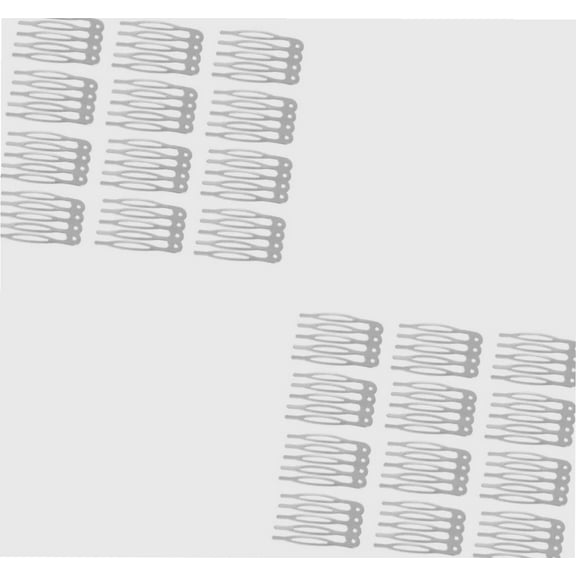 100 Pcs Hair Ornaments for Women Accessories for Women Girl Hair Clips Small Metal Hair Comb Clips Headdress Comb Metal Hair Side Combs Silver DIY Hair Clip DIY Hair Comb Side Clip