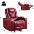 Bonzy Home Power Recliner Chair with USB Ports and Cup Holders