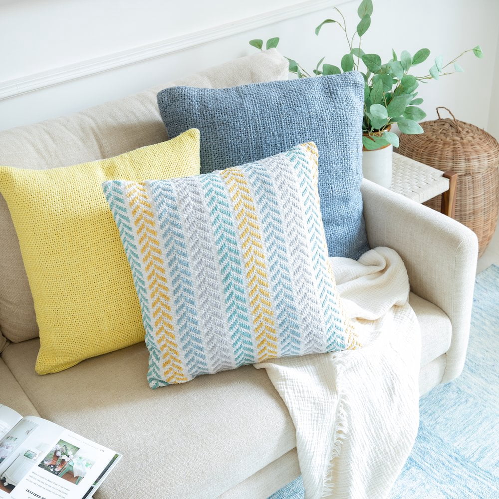 Harlow Hill Hand-stitched Yellow Solid All-Natural Cotton Pillow Cover
