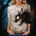 thumbnail image 2 of Godom Halloween Shirts for Women Fall Tee Shirt Classic Halloween Printing Tops, 2 of 4