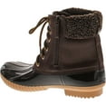 thumbnail image 3 of Nature Breeze Duck-02 Women Stitching Lace Up Side Zip Waterproof Insulated Boot, Brown, 7, 3 of 4