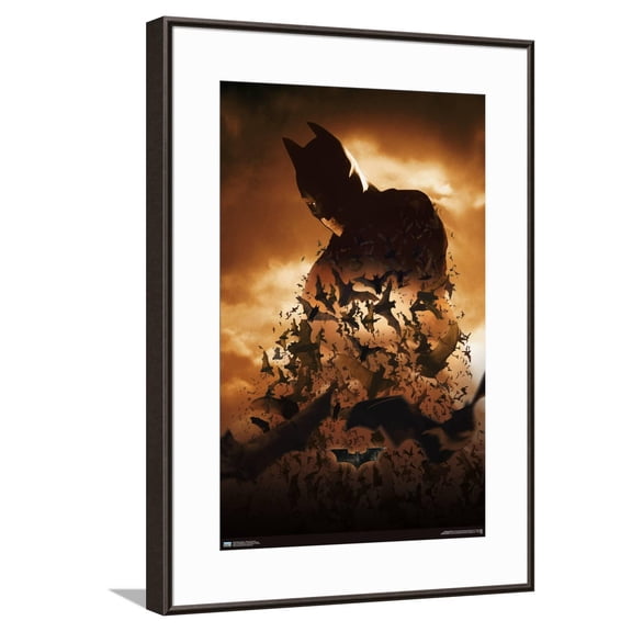 DC Comics Batman Begins - Batman One Sheet Canvas Wall Poster, 14.725" x 22.375"