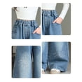 thumbnail image 4 of Girl Baggy Jeans High Waisted Wide Leg Jeans Back To School Clothes Girls Pants Size 6-16 Years, 4 of 8