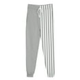 thumbnail image 4 of Mifsaly Womens Joggers with Pockets Striped Drawstring Elastic Waist Sweatpants Workout Comfy Casual Wide Leg Pants Sport Gym Loose Pant 2025 Fall Winter Outfits, 4 of 4