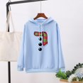 thumbnail image 2 of Sudadera Medium Gibobby con capucha de manga larga estampado color sólido informal Navidad azul M, 2 of 4