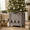 Gray, variant on Stephan Roberts 20" H Wooden Foldable Christmas Tree Raiser and Tree Collar, Elevated Tree Stand Cover, Decorative Wooden Tree Skirt for Holiday Décor, Gray
