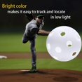 thumbnail image 4 of 12 Pack Plastic Baseball Practice Baseballs For Hitting, Indoor Outdoor Lightweight Balls Baseb, 4 of 4