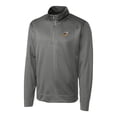 thumbnail image 2 of Men's Cutter & Buck  Gray Akron RubberDucks  Clique Helsa Performance Half-Zip Knit Pullover, 2 of 3