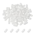 thumbnail image 1 of 100pcs Pegboard Hooks Protector Rubber End Caps, Peg Board Hook Flexible Prongs End Tips Caps Rack Cover for Pegboard  Dishwasher Hook, White(24mm Long 5mm Inner Dia), 1 of 6