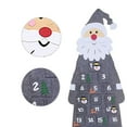 thumbnail image 3 of Felt Christmas Advent Calendar, Wall Santa Advent Calendar with Pockets 24 Days Reusable Christmas Countdown Calendar Hanging Xmas Decorations, 3 of 5