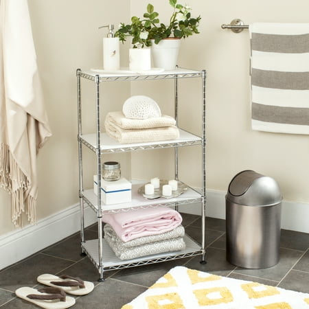 

SAFAVIEH Jules Adjustable Chrome Wire Mini Rack Chrome