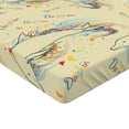 thumbnail image 2 of Ambesonne Ocean Life Fitted Sheet, Swimming Dolphins, Twin XL Size, Multicolor, 2 of 3