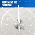 thumbnail image 4 of Manecillas de reloj 3D, agujas de mecanismo de movimiento grande para bricolaje, repuesto de accesorios de pared, color plateado, 4 of 4