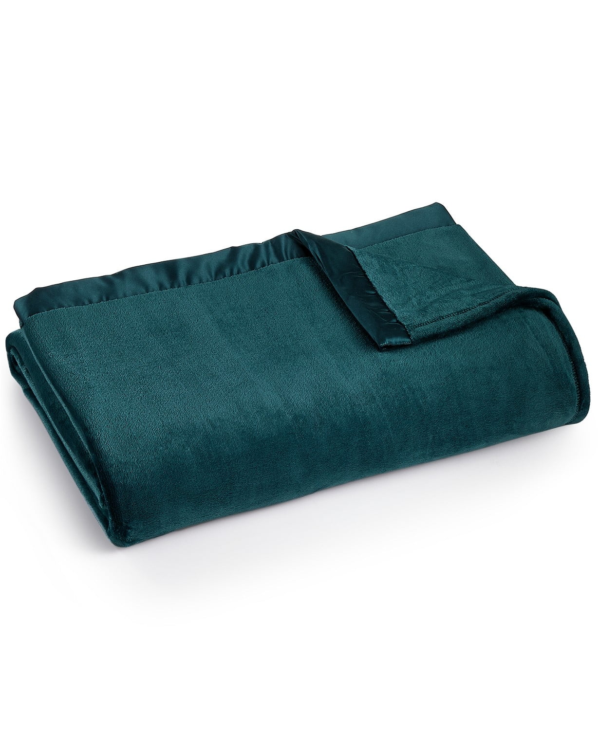 Photo 2 of Full/Queen Berkshire Classic Velvety Plush  Blanket Atlantic Blue/Green