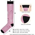 thumbnail image 3 of GZHJMY 1 Pair Rainbow Butterfly Pattern Compression Socks for Women Men, Knee High Stocking for Running,Athletic,Medical, 3 of 7