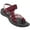 Red, variant on OutPro Hiking Sandals for Womens Comfortable Walking Flip Flop Sandals with Arch Support Athletic Sandals with Loop Straps for Beach Black