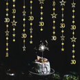 thumbnail image 1 of Exquisite4 Strings 3M 30th Birthday Decorations Number, 30 Circle Dot Twinkle Star Garland Metallic Hanging Streamer Bunting Banner Backdrop, 1 of 4