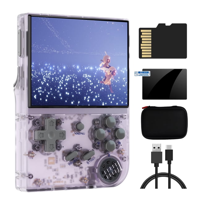 Consola de juegos portátil Cintwor RG35XX Dual OS 64GB con bolsa