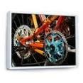 thumbnail image 2 of Designart "Bike Energetic Views" Transportation Floater Framed Canvas Art Print, 2 of 7