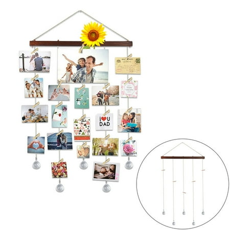 

Photo Display Picture Frame Photo Storage Decorative Rack Picture Holder round Stained Glass Windows for The Home New Years Day Pick Car Swing Ornament Ornament Set for A Car Ornament Pack Christmas