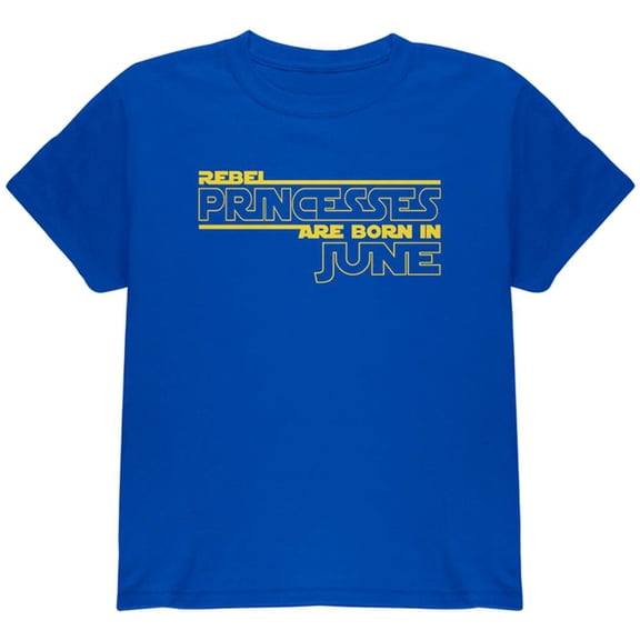 Rebel Princesses are Born in June Youth T Shirt Royal Youth X-SM