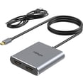 thumbnail image 1 of Mini Displayport vers Double HDMI, MDP 1.2 vers 2 Répartiteur HDMI pour Affichages Prolongés, Mini Docking DP Double Moniteurs, 1 of 5