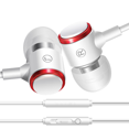 thumbnail image 1 of Noise Isolating In-Ear Headphones with Pure Sound and Powerful Bass, Earbuds with High Sensitivity Microphone and Volume Control, Headphones for IPhone, IPod, IPad, MP3, Samsung,etc-white, 1 of 9