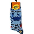 thumbnail image 4 of Women’s Sea Themed Funny Crew Socks, Crazy Novelty Cotton Dress Socks Gift - Holy Crab, 4 of 4