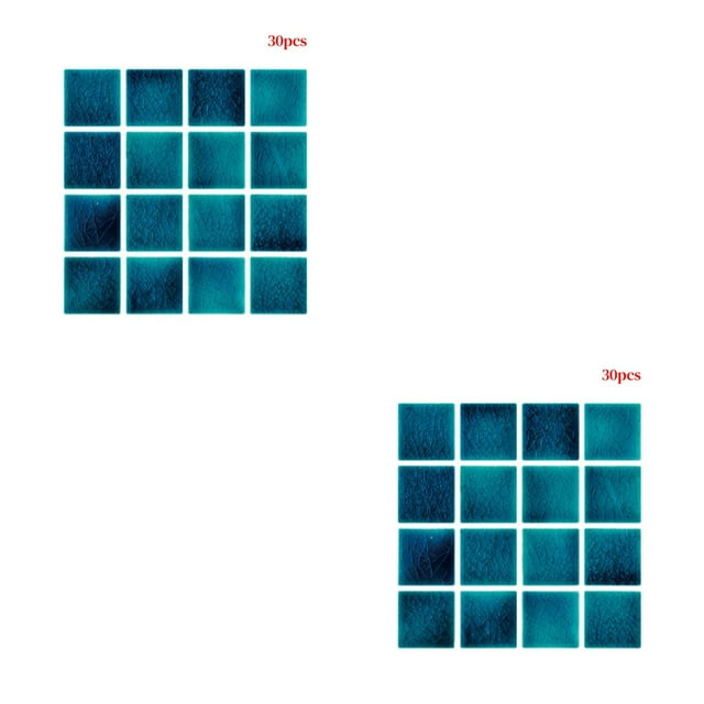 Wweixi 30Pcs Self-adhesive 3D Wall Tile Stickers Kitchen Bathroom Mosaic Home Decor MSC063 2Set