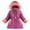 Purple, variant on Esaierr Kids Baby Girls Puffy Jacket Warm Winter Coats Padded Puffer Jacket Toddler Girls Fashion Cotton Jacket Outwear for 3-12Y