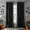 Black, variant on Crushed Velvet Curtains with Grommets Luxurious Thermal Insulated Soundproof Drapes for Halloween, Soft and Durable Light-Filtering Window Treatments, 2 Panels